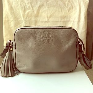 Authentic Tory Burch French Gray Thea Shoulder Bag
